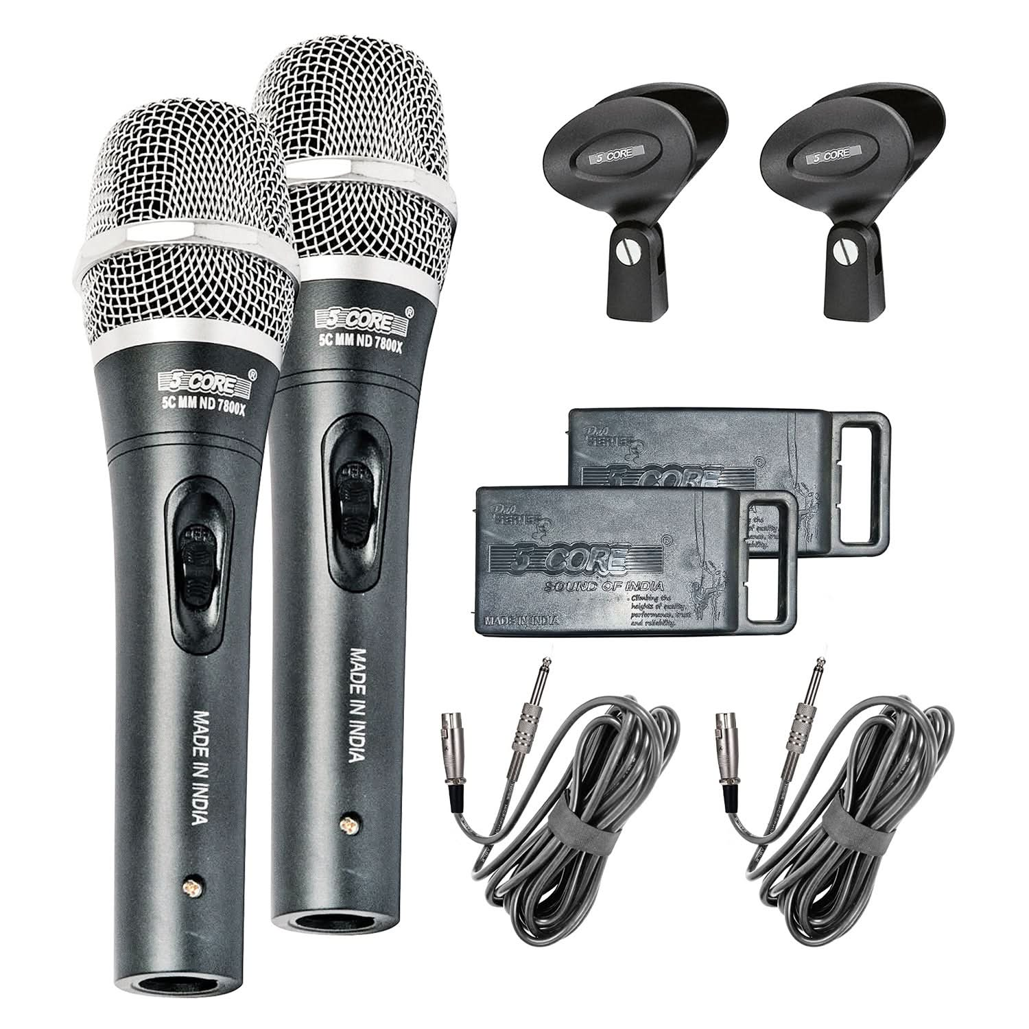 5Core XLR Microphone Dynamic Mic Karaoke Singing Studio Microfono Handheld Mics