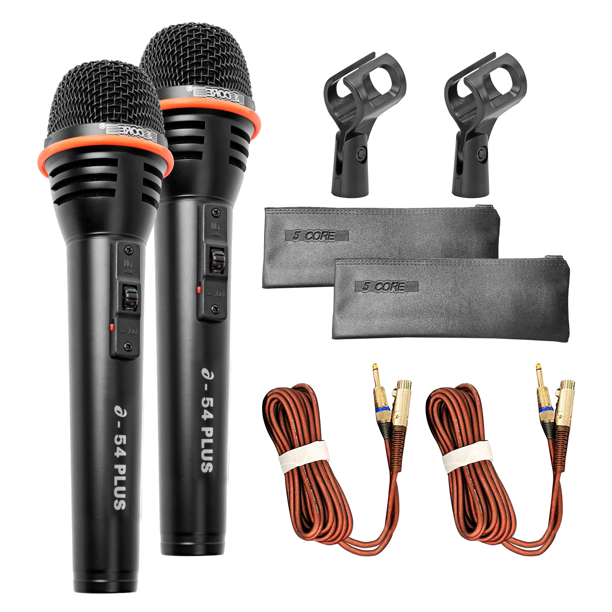 5 Core Microphone For Singing Karaoke Mic XLR Microfono Dynamic Cardioid Omnidirectional