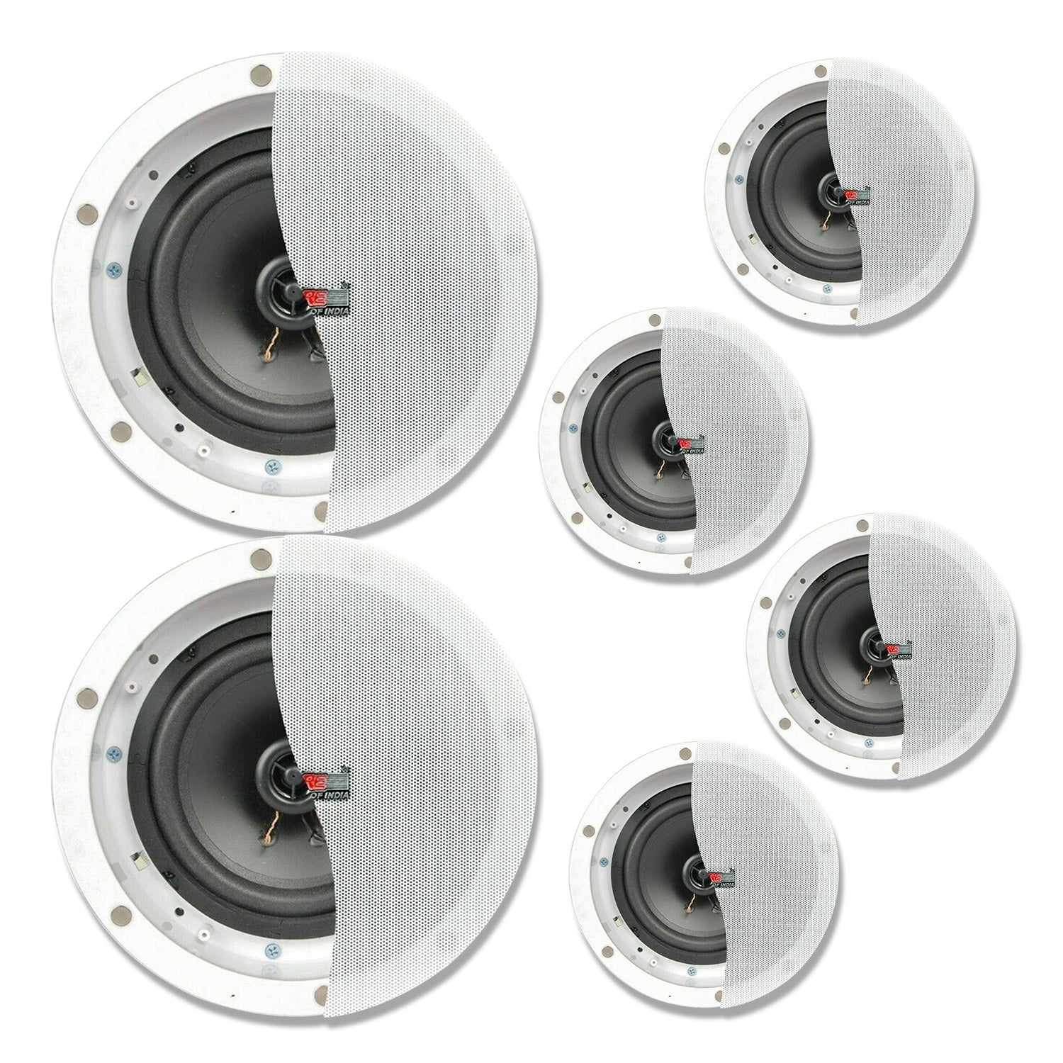 5Core Ceiling Speakers 6.5 inch In Wall Speaker Ceiling Mount 60 Watt Peak 2-Way w Dynamic Tweeter