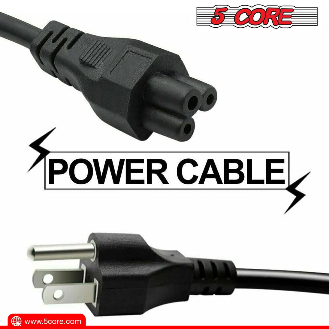 Reliable wall power cable providing secure and stable power connections for home and office electronic devices