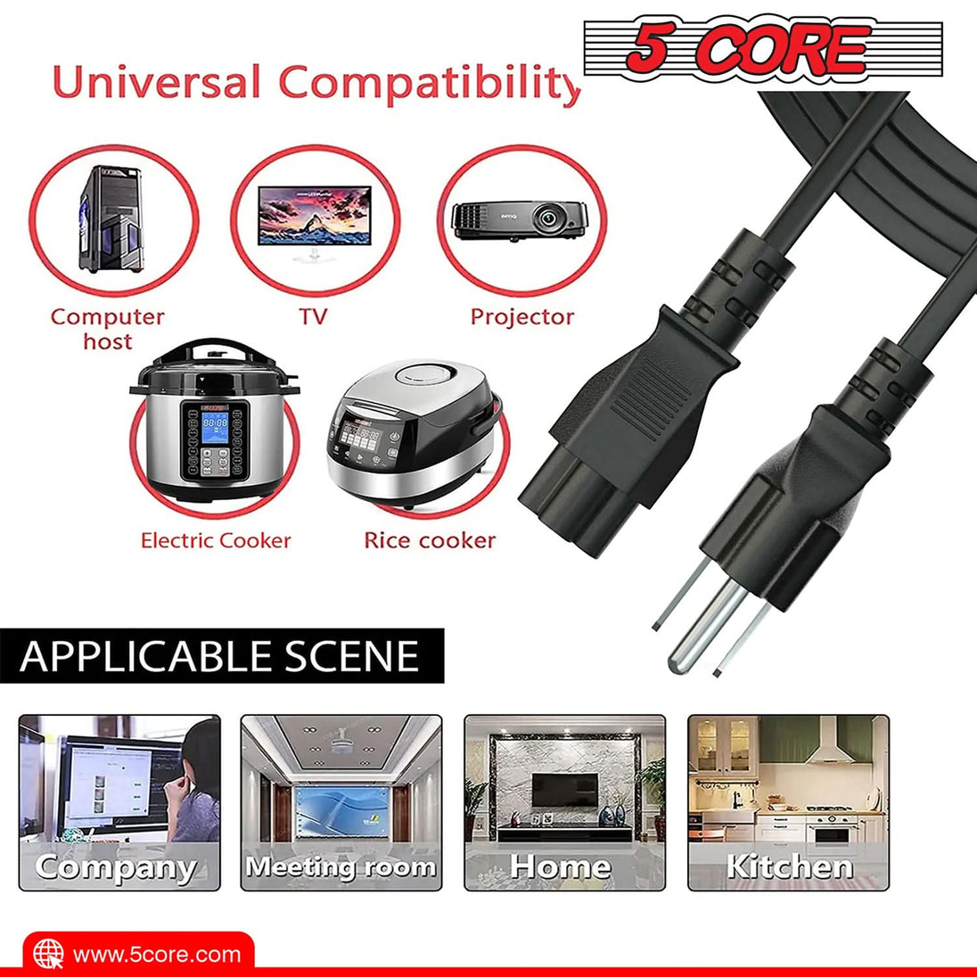 Universal compatibility ensuring seamless connection and performance with a wide range of electronic devices and equipment