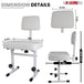 Chair with a wide seat design for maximum comfort and support during extended use