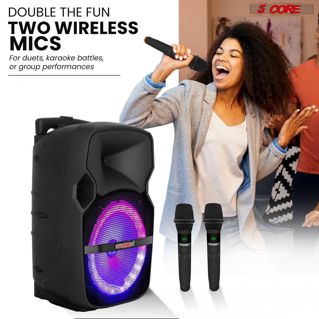 Portable wireless speaker with high-quality sound, long battery life, and Bluetooth connectivity for music on the go