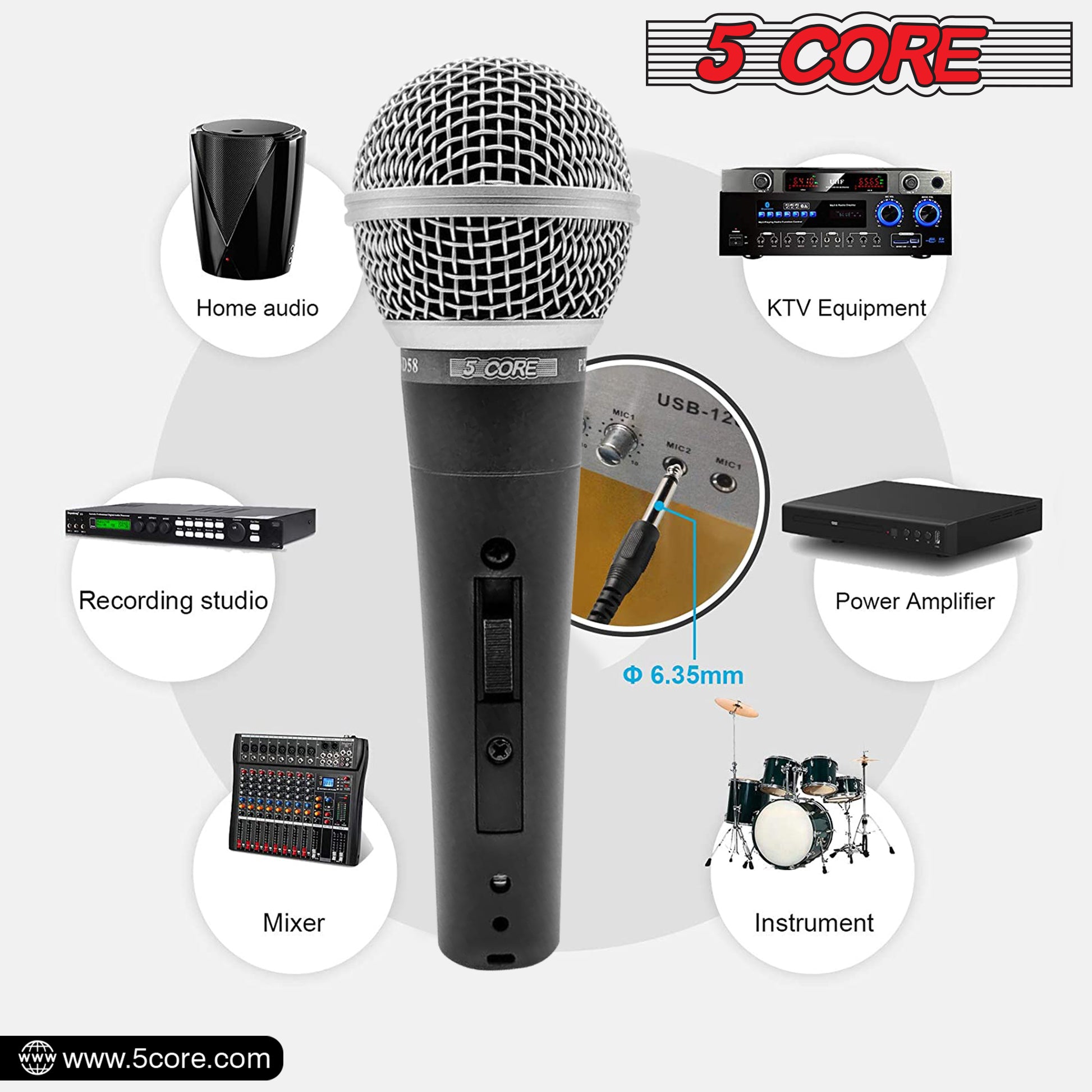 Versatile Professional Dynamic Vocal Microphone