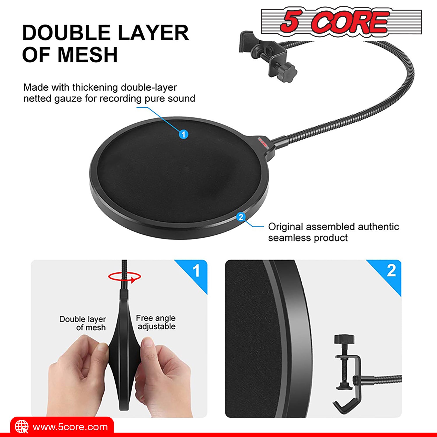 double layer pop filter