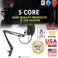 Professional Microphone Stand with Pop Filter Heavy Duty Suspension Scissor Arm RM STND 3 P