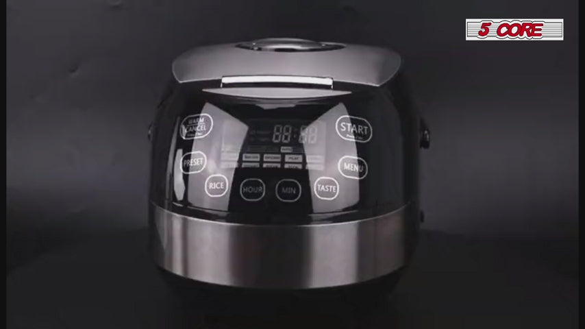 5core Asian Style Electric Rice Cooker Steamer Pot Steamer Digital Touch  Screen/Button RC 0502