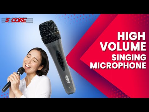 5 Core Microphone Pro Microfono Dynamic Mic XLR Audio Cardiod Vocal Karaoke PM 286 WH - 5 Core